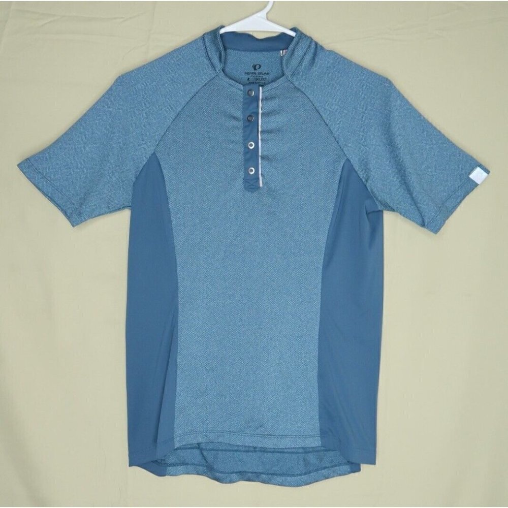 Pearl Izumi Select Top Blue Short Sleeve Reflective Cycling Shirt Jersey Medium